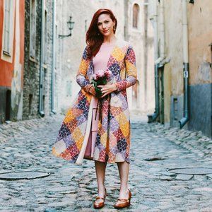 Gorgeous Tapestry Style Duster Cardigan!